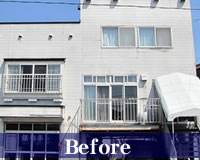 樹脂サイディング 外壁リフォーム 青森県 弘前市紺屋町 樹脂サイディング 外壁リフォーム