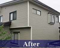 樹脂サイディング 外壁リフォーム 青森県弘前市桔梗野 樹脂サイディング 外壁リフォーム