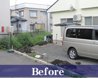 バイナルフェンス施工 青森県弘前市取上 バイナルフェンス施工