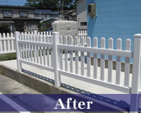 バイナルフェンス施工 青森県横浜町 バイナルフェンス施工