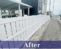 バイナルフェンス施工 青森県平川市 バイナルフェンス施工