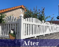 バイナルフェンス施工 青森県藤崎町 バイナルフェンス施工